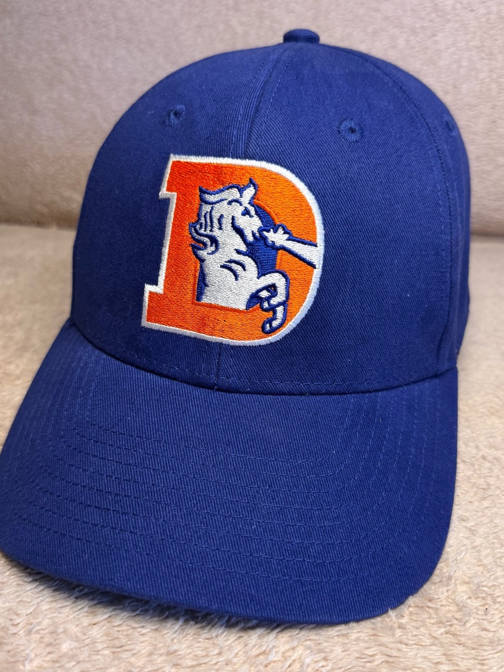 NFL Team Apparel Denver Broncos Retro "Bucky" Blue Baseball Hat OSFA
